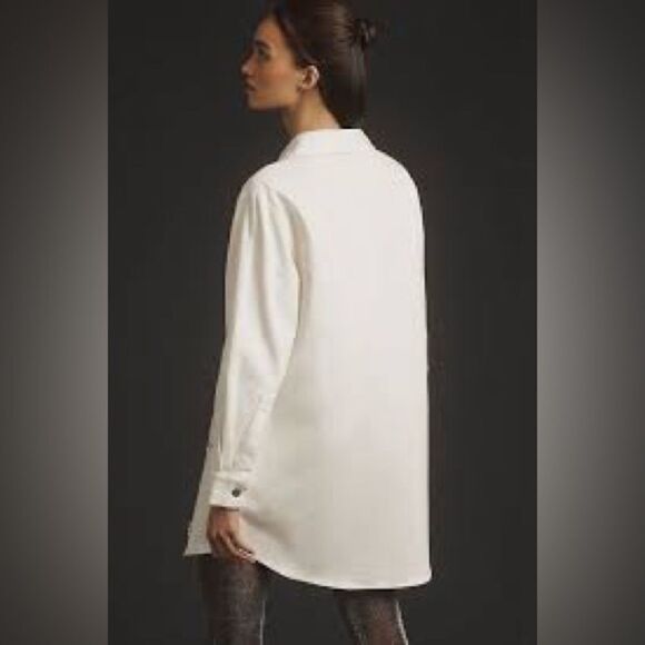 Anthropologie Rdalamal Denim Embellished
Shirt Dress/ size S - Picture 4 of 10